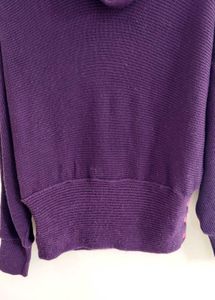 Purple Turtleneck Sweater