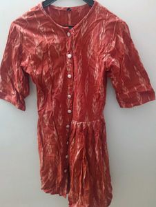 Printed Button-Up Top