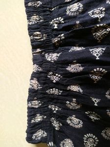 Black And White  Kurti Set