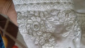 white kurti with dupatta