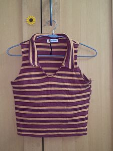 Stripped Crop Tee