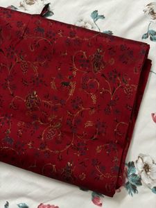 Red Floral Saree