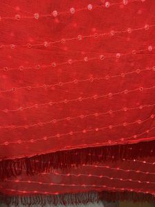 Red Sequin Dupatta