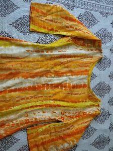 Tie And Die Kurta With Plazo