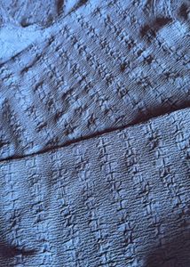 Blue Knit Long Sleeve Dress