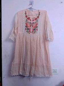 Floral Embroidered Dress,used