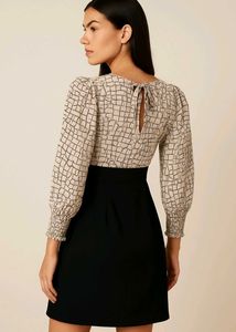 Chic Geometric Print Dress