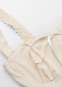 Newme Lace Trim Corset Top