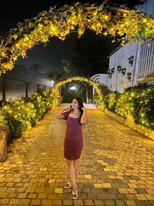 Chic Burgundy Bodycon Dress