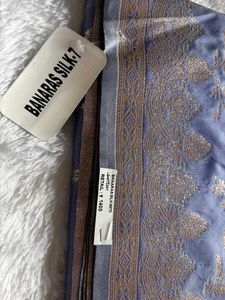 Banarasi Silk Saree - Lavender &amp; Gold❤️