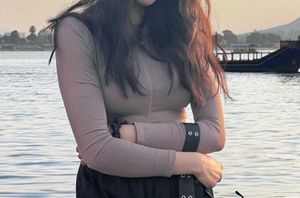 Khaki Colour Crop Top