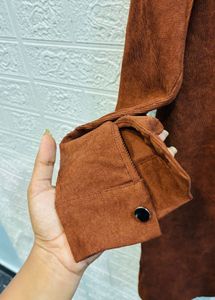 🇮🇹Shein Imported Corduroy Shirt Dress