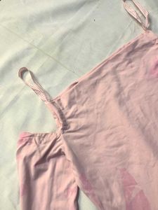 Pink Cold Shoulder Top