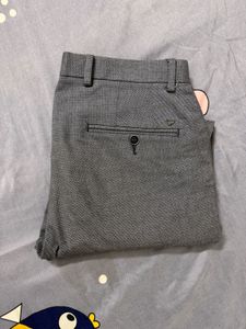 Textured Dress Grey Pants