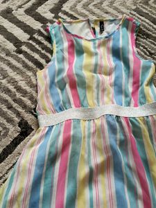 Lightweight Striped Kids Maxi Dress