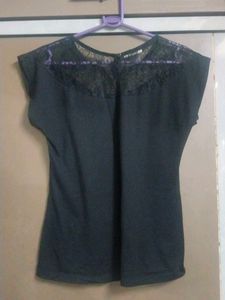 Elegant Black Lace Top