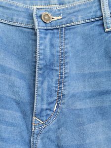 Classic Light Wash Straight Leg Denim Jeans