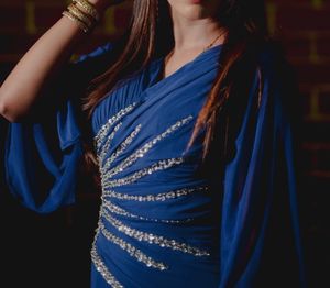 Elegant Blue Ethnic Gown