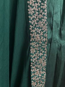 🆕 Bottle Green Ethnic Gown