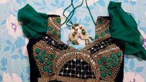 Party Wear Saree With Blouse