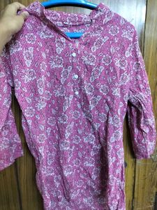 Pink Floral Tunic