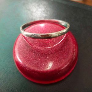 VMP70 Pure Silver Baby Panjabi Plain Kada 1/14