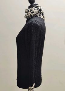 Elegant Black Lace high neck
