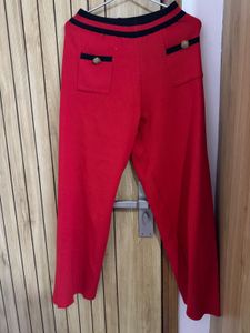 Elegant Red knit co-ord set - by amisha