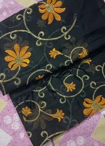 Black Colour Organza Dupatta