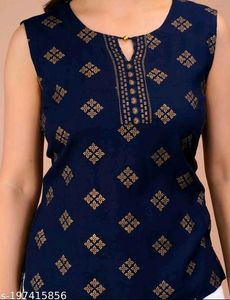 Blue Designer Top With Unique Style