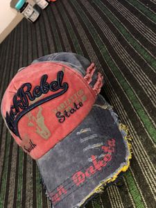 Black Rebel Denim Cotton Stylish Cap