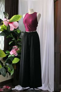 Nike Burgundy Crop Top
