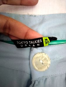 Tokyo  Talkies Regular Fit Woman Blue Trouser