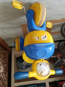 Blue and Yellow Kids&#39; Tricycle (450/- Rupees)