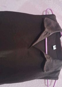 Brown Sleeveless Top