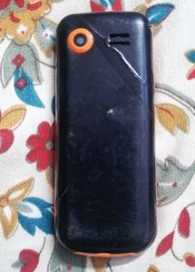 Vintage Orange Cell Phone