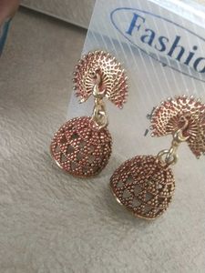 Peacock Drop Earrings