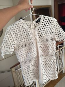 MDS White Lace Top