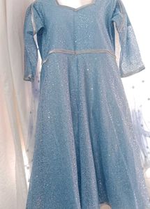 Elegant Blue Ethnic Gown