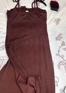 Brown Beachy Bodycon Dress