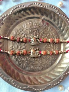 Shiv Ji Rudraksh Rakhi Set Of 2 Pcs