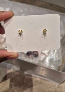 Rhinestones Round Earrings