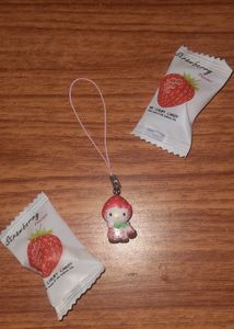 Hello Kitty Strawberry Phone Charm