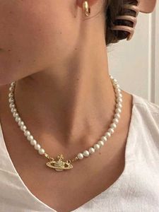 Vivienne Westwood inspired pearl necklace