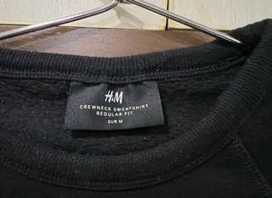 H&amp;M Black Oversized Sweatshirt