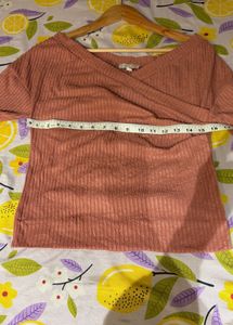 Beautiful Ribbed Wrap Top