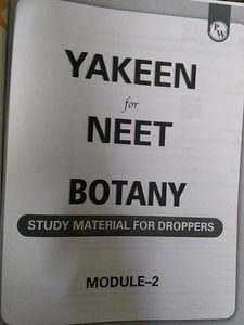 NEET PW YAKEEN ZOOLOGY BOTANY MODULES