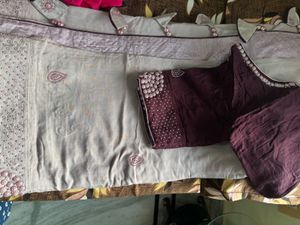 Heavy Border Stones Work Saree