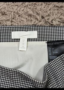 HM Checkered Mini Skirt