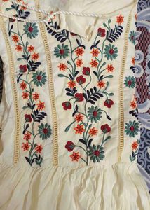 Boho Embroidered Tunic Dress
